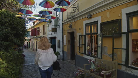 Bercsényi-Straßenszene-In-Der-Stadt-Szentendre