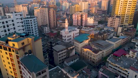 Dar-es-Salaam---Tanzania---June-16,-2022---Cityscape-of-Dar-es-Salaam-at-sunrise-featuring-residential-and-office-buildings