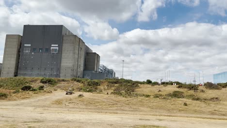 Toma-Panorámica-De-La-Central-Nuclear-De-Sizewell-B-A-Lo-Largo-De-La-Costa-De-Suffolk