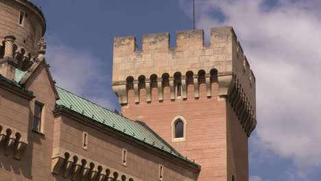 Close-up-of-Castle-Bojnice--in-Slovakia,-Europe