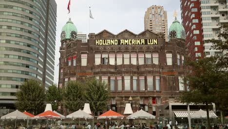 Hotel-Nueva-York,-Edificio-Histórico-En-Rotterdam