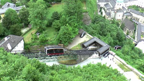 The-funicular-of-Fortress-Hohensalzburg-in-Salzburg