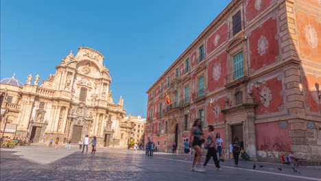 Zeitraffer-Der-Kathedrale-In-Murcia,