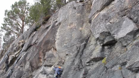 Rock-climber-going-on-sight-attemp-at-route