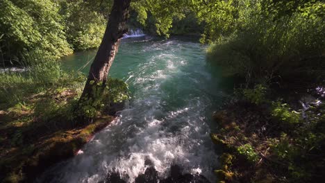 A-shot-of-a-small-stream-in-Kraka-National-Park-Dalmatia-Region-Croatia