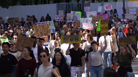 Gente-Marchando-Contra-El-Cambio-Climático-A-Cámara-Lenta