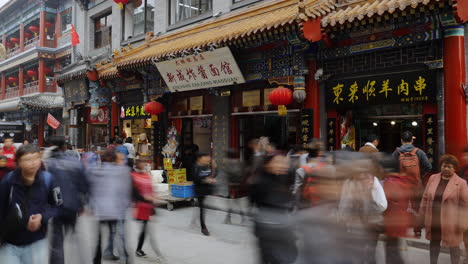 Time-lapse-of-busy-Chinese-street-traffic