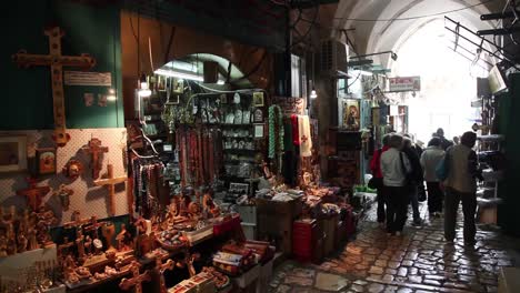 Bazar-O-Zoco-En-La-Ciudad-Vieja-De-Jerusalén,-Israel