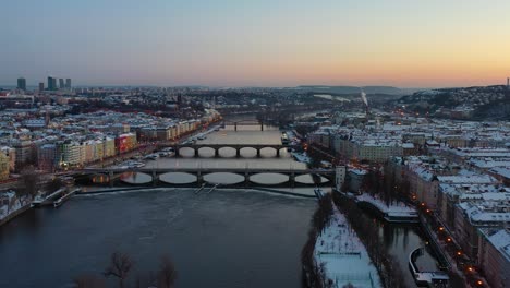 Prag-Winter-Stadtbild