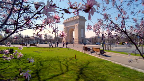 Arco-De-Triunfo,-Bucarest,-Rumania