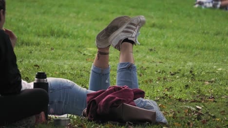 Freunde-Genießen-Eine-Mittagspause-Im-Park