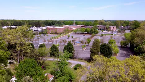 Aerial-Calvary-Baptist-Church,-Winston-Salem-NC,-North-Carolina