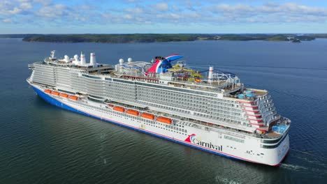 Cruise-ship-CARNIVAL-CELEBRATION-in-Finnish-archipelago-during-sea-trials