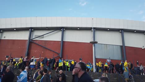Football-fans-heading-to-turnstiles-to-watch-the-World-Cup-playoff-game-between-Scotland-and-Ukraine