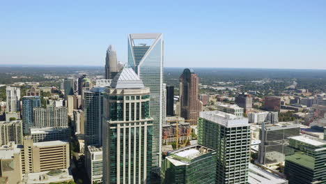 Drone-Aerial-of-Uptown-Charlotte