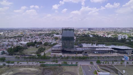 Leon-Guanajuato-Mexico,-2021.-Edificio-En-Construccion