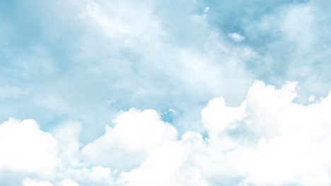 Zeitraffer-Von-Weißen-Wolken-In-Einem-Klaren-Blauen-Himmel