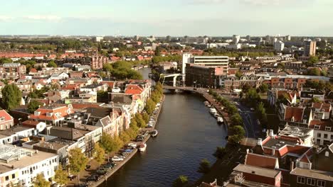 Spaarne-river,-Haarlem,-Netherlands