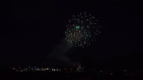 A-huge-colorful-fireworks-display-at-night-on-July-3