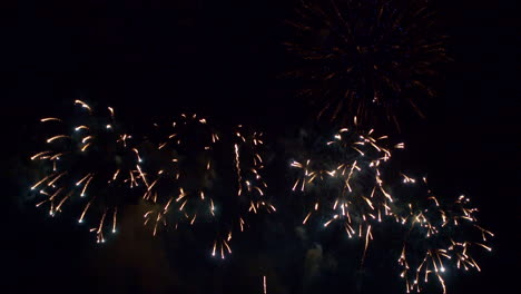 Colorful-fireworks-on-dark-background