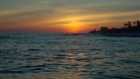 Ocean-sunset-with-defocused-background