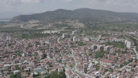 Flug-über-Das-Dorf-Ohrid-mazedonien