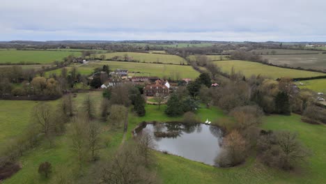 Large-old-house-and-Lake-in-Essex-UK-Aerial-footage