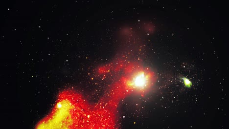 Nubes-Nebulosas-Rojas-En-El-Universo-Oscuro