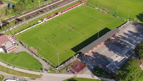 Soccer-game-in-Kuchl-Austria-on-sunny-day