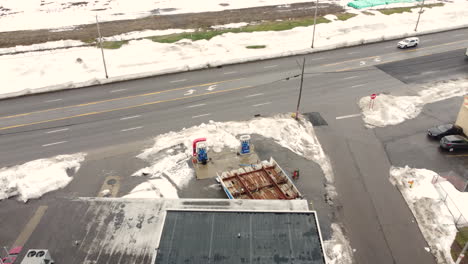 A-collapsed-gas-station-during-heavy-snow-and-wind-in-the-winter-season