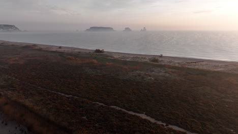 Costa-Brava-Blick-über-Medes-Inseln-Bei-Sonnenaufgang,-Spanien