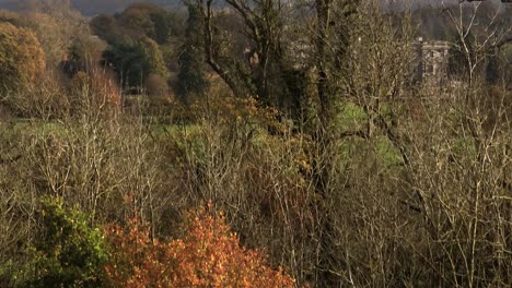 Stoneleigh-Abbey-Luftbild-Historisches-Gebäude-Herbst-Warwickshire-Uk