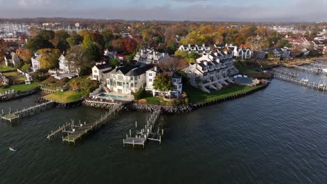 Exclusive-upscale-mansions-on-waterfront-with-private-boat-dock