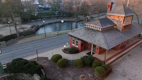 Lititz-Springs-Park-and-train-station-in-downtown