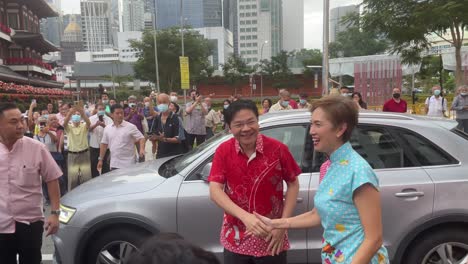 Singapur-Dpm-Lawrence-Wong-Y-Ministro-De-Mci-,-Segundo-Ministro-De-Mha-Josephine-Teo-En-Las-Celebraciones-Iluminadas-De-Chinatown-Cny