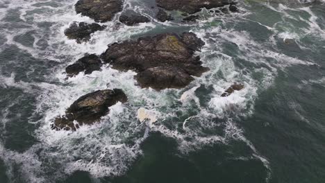 Die-Meereswellen-Krachen-Auf-Felsen-In-Tofino-Bc,-Canadas-Surferziel-Auf-Vancouver-Island