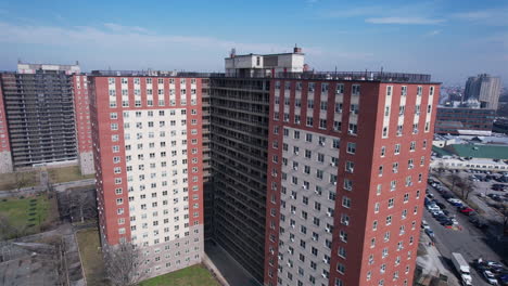 Städtische-Ansicht-Von-Hochhaus-skytops-In-Der-Städtischen-Stadt-New-York,-Vereinigte-Staaten