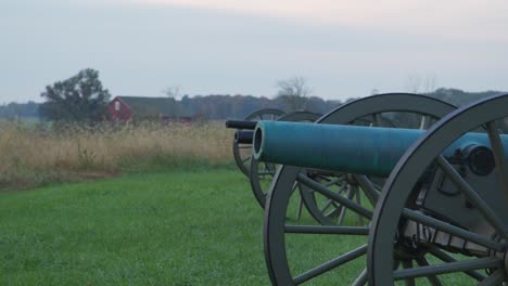 Kanone-Bei-Sonnenaufgang-In-Gettysburg