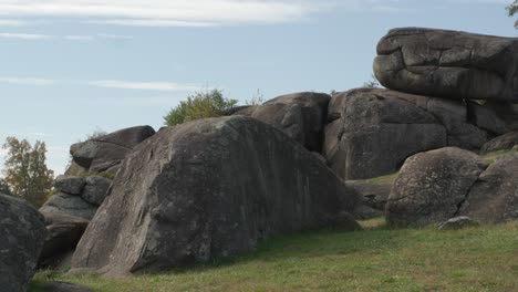 Schuss-Von-Devil&#39;s-Den-Boulders-Im-Gettysburg-National-Military-Park