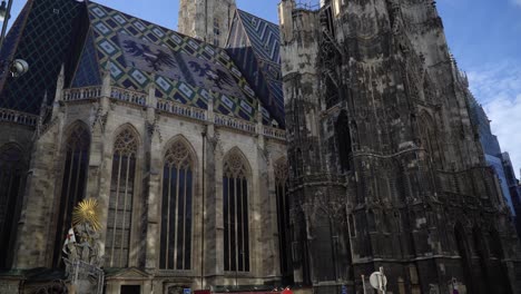 Exterior-De-La-Histórica-Catedral-De-San-Esteban-En-Viena,-Austria