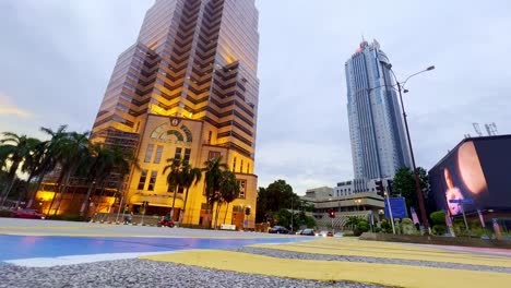 Low-angle-shot-of-Petronas-tower
