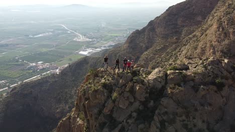 Via-ferrata-ascension-by-group-of-friends