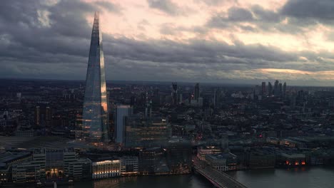 London-The-shard-sunset-time