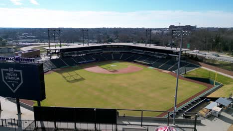 Minor-League-Baseball-In-Winston-Salem-North-Carolina,-Truist-Stadium