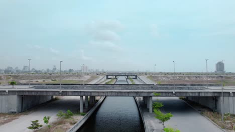 Eko-Atlantic-City,-Lagos,-Nigeria---December-17-2022:-Drone-view-of-Eko-Atlantic-City-in-Victoria-Island-Lagos