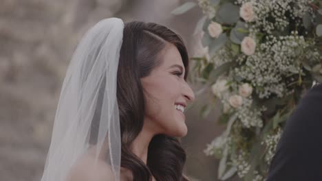 Candid-shot-of-bride-laughing-and-smiling