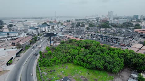 Victoria-Island,-Lagos-Nigeria--December-20-2022:-Cityscape-of-Victoria-Island,-a-luxurious-business-and-residential-district-in-Lagos