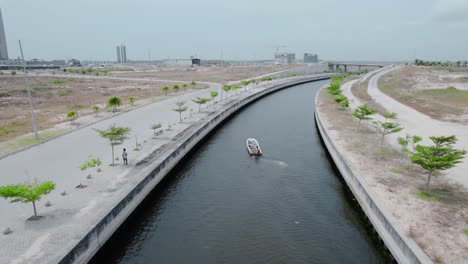 Eko-Atlantic-City,-Lagos,-Nigeria---December-17-2022:-Drone-view-of-Eko-Atlantic-City-in-Victoria-Island-Lagos