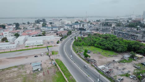 Victoria-Island,-Lagos-Nigeria--December-20-2022:-Cityscape-of-Victoria-Island,-a-luxurious-business-and-residential-district-in-Lagos