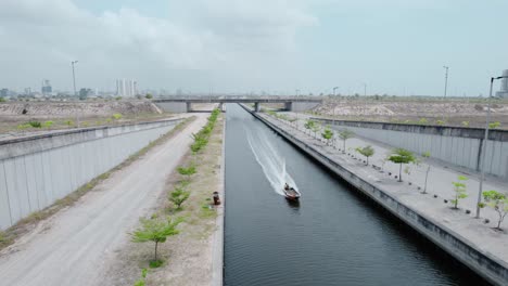 Eko-Atlantic-City,-Lagos,-Nigeria---December-17-2022:-Drone-view-of-Eko-Atlantic-City-in-Victoria-Island-Lagos